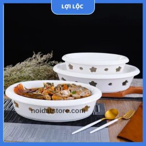 Bếp bầu dục sứ